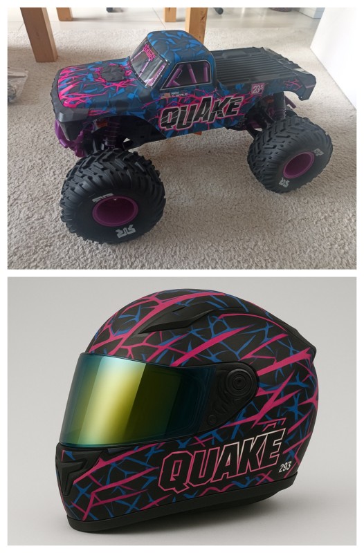 Arrma Quake Helmdesign