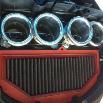 BMC Filter mit Alutrichter